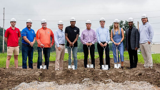 Walls erected, ceremonial groundbreaking held for St. Louis world-class, indoor volleyball and basketball complex